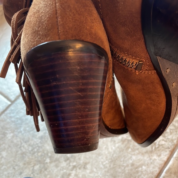 COPY - Sam Edelman Louie fringe suede boots 7 - Picture 4 of 8